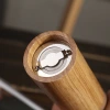Customized Japanese-style wooden pepper grinder for kitchen use, manual freshly ground sea salt grains, black pepper powder grinding bottle details Picture